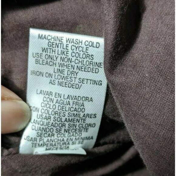 Skirt A-Line Womans Size 10P Cotton Brown w/ Lime Green & White Polk-A-Dots - Picture 8 of 9